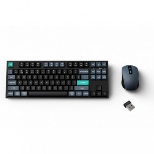 Keychron B33 80% TKL Wireless Keyboard and Mouse Combo – Black/Green