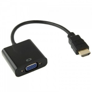 Tuff-Luv  H10_81  HDMI 19 Pin Male to VGA Female Cable Adapter - Black (20cm)