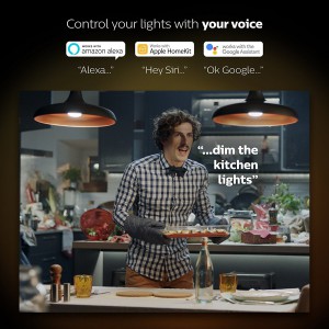 Philips Hue White and COLOUR Ambiance GU10 10W Equivalent Dimmable LED Smart Bulb
