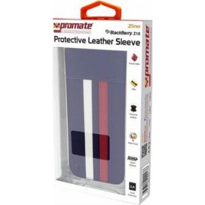 Promate  6959144000138   Zino BlackBerry Z10 Protective Leather Sleeve - Black 