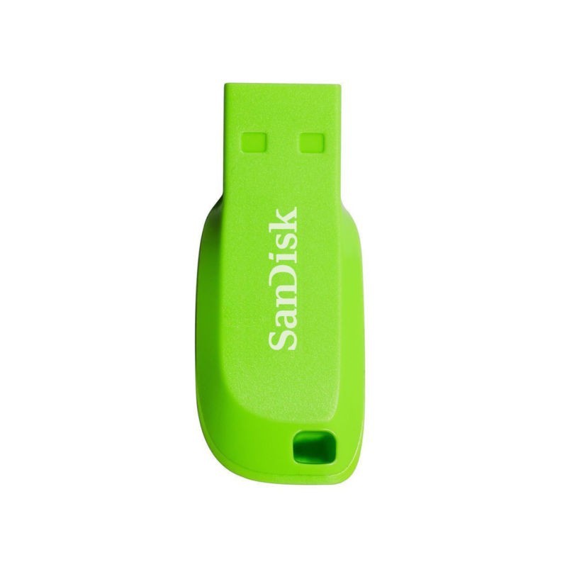 Sandisk SDCZ50C016GB35GE Cruzer Blade 16GB Electric Green USB Flash Drive 