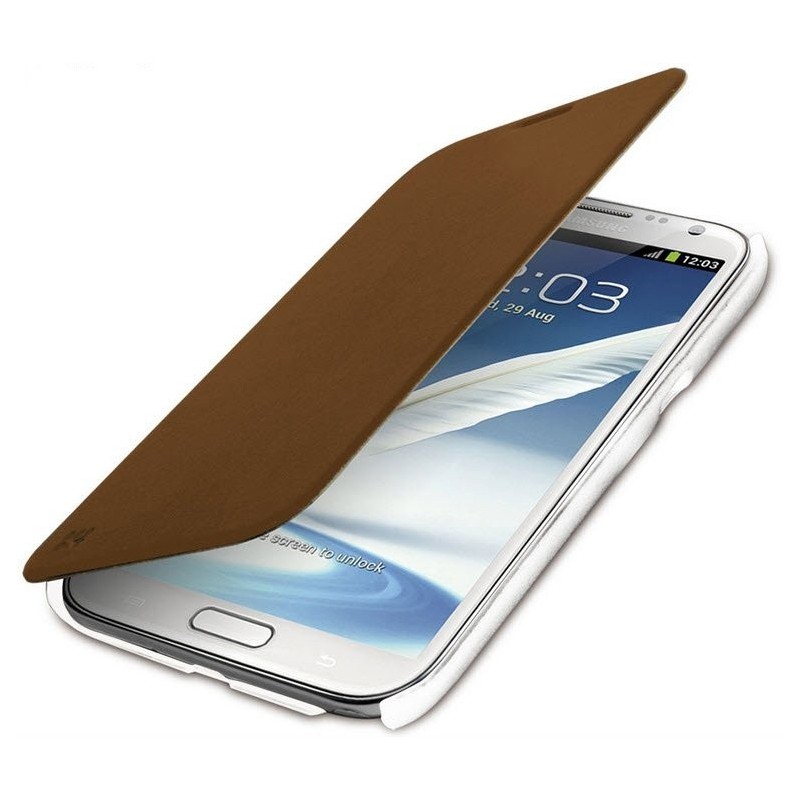 Promate 3161815111453 Aknol-Premium Leather Flip Case-Brown