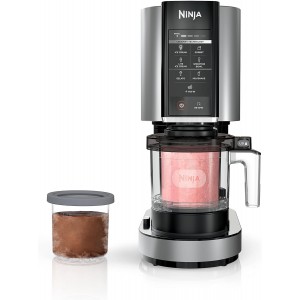 Ninja NC301 CREAMi Ice Cream Maker with 2 Pint Containers &amp; Lids | With Transformer