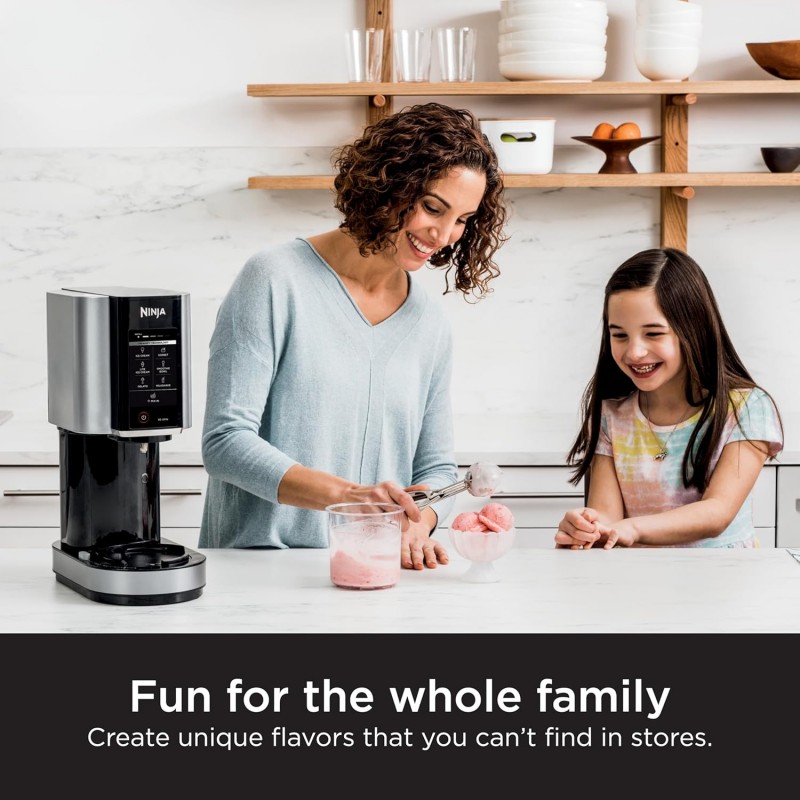 Ninja NC301 CREAMi Ice Cream Maker with 2 Pint Containers &amp