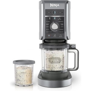 Ninja CREAMi Deluxe 11-in-1 Ice Cream &amp; Frozen Treat Maker with 2 Family-Sized Tubs | With Transformer