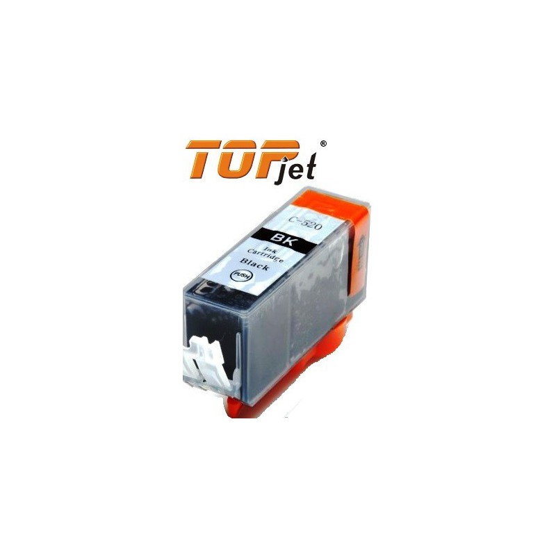 TopJet TJ-520BK TopJet Generic Replacement Ink Cartridge for Canon PGI-520BK - Black