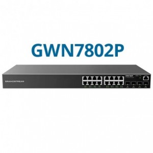 Grandstream Enterprise L2++ 16 port Managed GbE PoE Switch 120W | GWN7802P-PRO