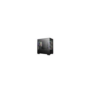 DeepCool CG380 3F Panoramic Micro-ATX Case with Mesh-Wrapped Lower Chamber Design and 3X 120mm PWM A-RGB Fans Pre-Installed – Black Colour