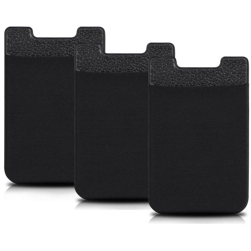 Credit Card Ultra-slim Self Adhesive Holder for Cellphones - 3 Pack