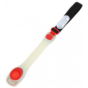 Safety LED Light Arm Band Reflective Silicon Strap-Red