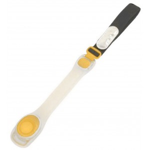 Safety LED Light Arm Band Reflective Silicon Strap-Yellow