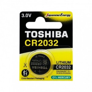Toshiba CR2032 3V Lithium Coin Cell Battery