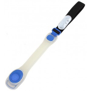Safety LED Light Arm Band Reflective Silicon Strap-Blue
