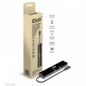 Club3D CSV-1599 USB4.0 Gen3x2 6-in-1 Port Replicator
