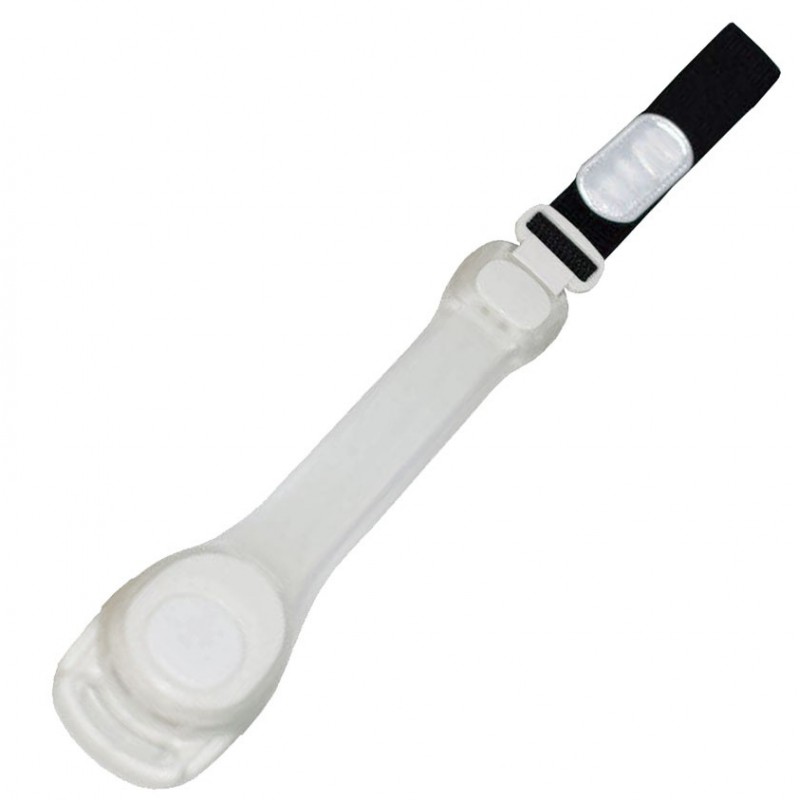 Safety LED Light Arm Band Reflective Silicon Strap-White