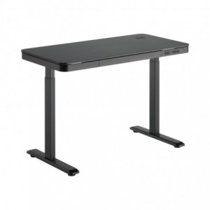 LinkQnet S08-22D-SWW Electric Sit-Stand Desk - Black