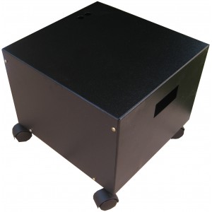 12V Steel Battery Cabinet with Wheels - Dual Battery