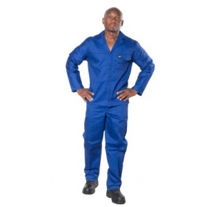 Vulcan Overall Std 2PCE R/BLUE 44 Chest 40 Waist