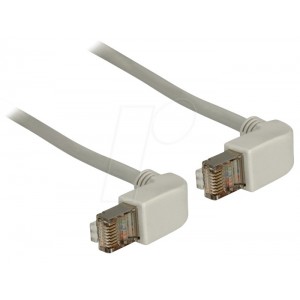 DELOCK 2M RJ45 CAT5 SFTP CABLE ANGLED GRY (83512) 
