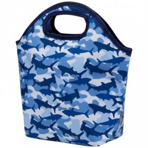 Quest Shark Cammo Lunch Bag Blue