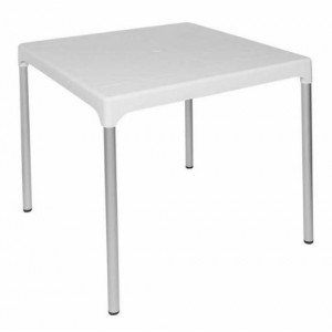 Contour Chelsea Table Aluminium Legs White