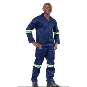 Vulcan Overall Ref Std 2PCE Nvy 36 Ches 32 Waist