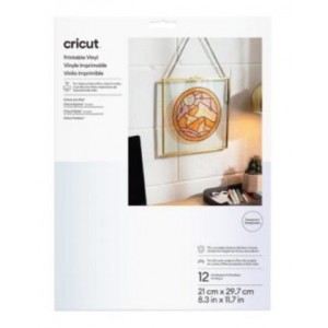 2011884 - Cricut Printable Vinyl Transparent 12 sheets 21x29.7cm