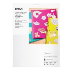 2011743 - Cricut Printable Sticker Paper 21x29.7cm 8 sheets
