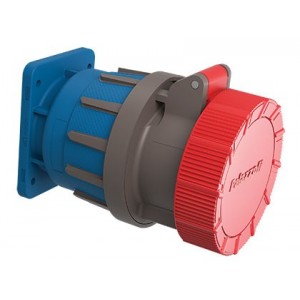 400VAC-32A-3P+N+E Straight Rotoswitch Socket