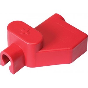 Red Offset Battery Terminal Insulator CLIP-ON