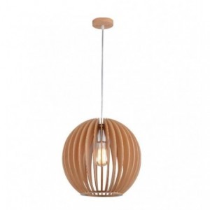 230VAC 60W 1XE27 Pendant Wood 340MM Dia.