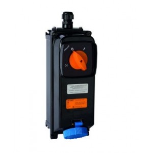 16A 2P+E 6H 230V I/LOCK S/OUTLET Al IP66 For Atex Zones 2D 3