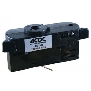 230VAC 4 Wire Track Adaptor Black