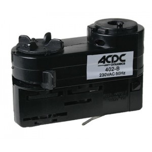 230VAC 4 Wire Track Adaptor Black