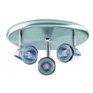 Lv Ceiling Light Fitting 3 Lamp Satin Silver