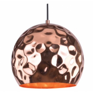 230VAC 100W 1XE27 Pendant Copper 250MM Dia.