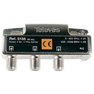 2 Way Splitter Sat DC All Legs both Ways