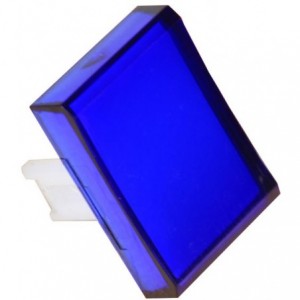 Rectangular Lens Blue