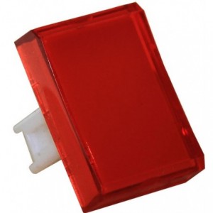 Rectangular Lens Red