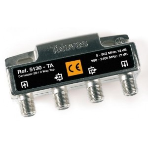 2 WAY TAP 12dB SAT 5-2400MHZ