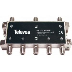 6 Way Tap 18dB Sat 5-2400Mhz