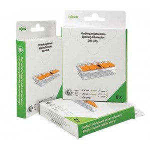 Wago 221 5-WAY Splicing Connector 0.2-4MM2 /8
