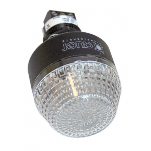 230VAC 45mm CLEAR BEACON/BUZZER STEADY/FLASHING IP65