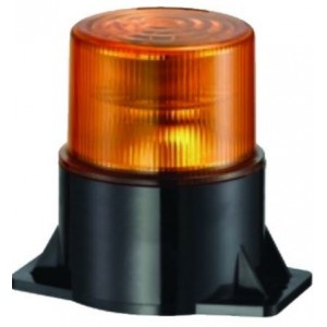 10-80VDC LED M.F.BEACON-24x0.2W-AMBER-BASE MOUNT