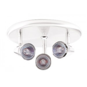 Lv Ceiling Light Fitting 3 Lamp Round White