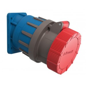 400VAC-32A-3P+E Angled Rotoswitch Socket