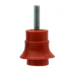 5mm RED PLASTIC INSULATOR M-F