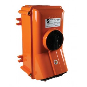 400/500VAC-63A-3P+E- Dual I/L SW/SOCKET-ALU-330X200X190MM