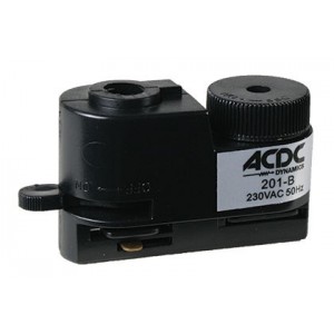 230VAC 2 Wire Track Adaptor Black
