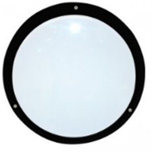 2D 16W OPAL BLACK BULKHEAD 266DIA x 67 IP54